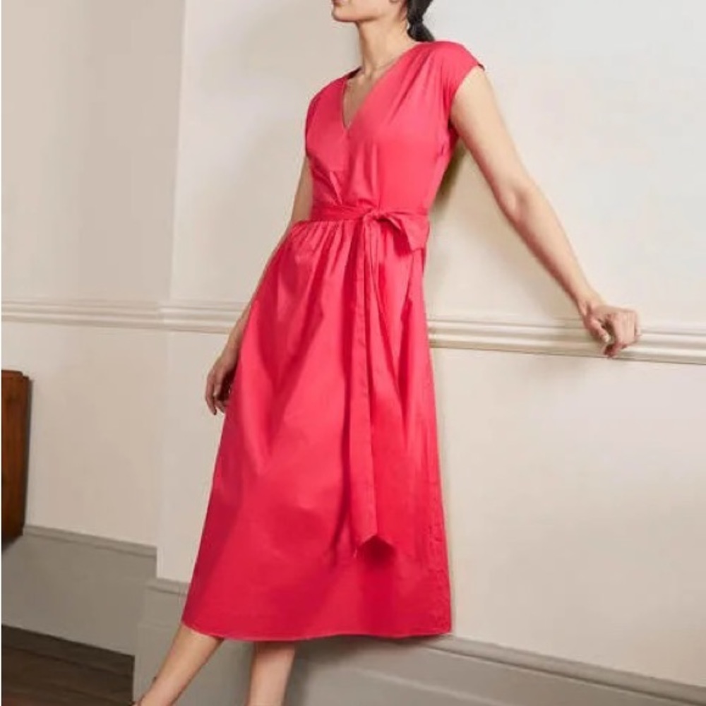 Boden Tie Waist Midi dress